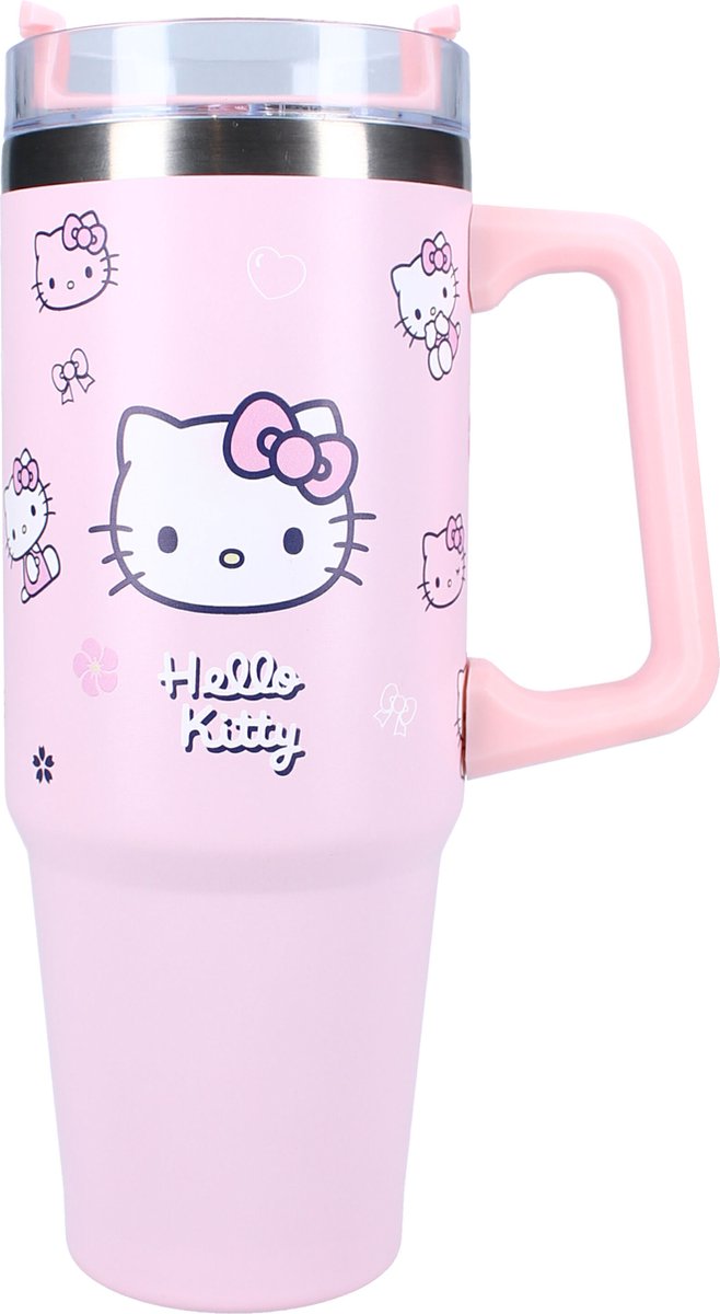 Vadobag Hello Kitty Bottled Bliss – Schulbecher und Trinkflasche – 900 ml – Edelstahl – Pink