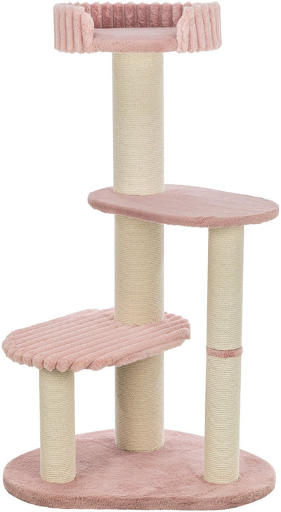 Trixie Kratzbaum Lonni – Plüschcord, Jute-Ummantelung – 75 x 55 x 132 cm