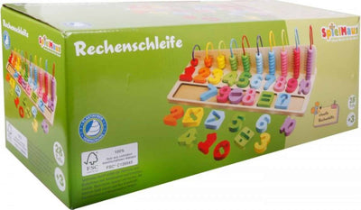 Vedes Spielzeug-Mathehilfe aus Holz in schönen Farben