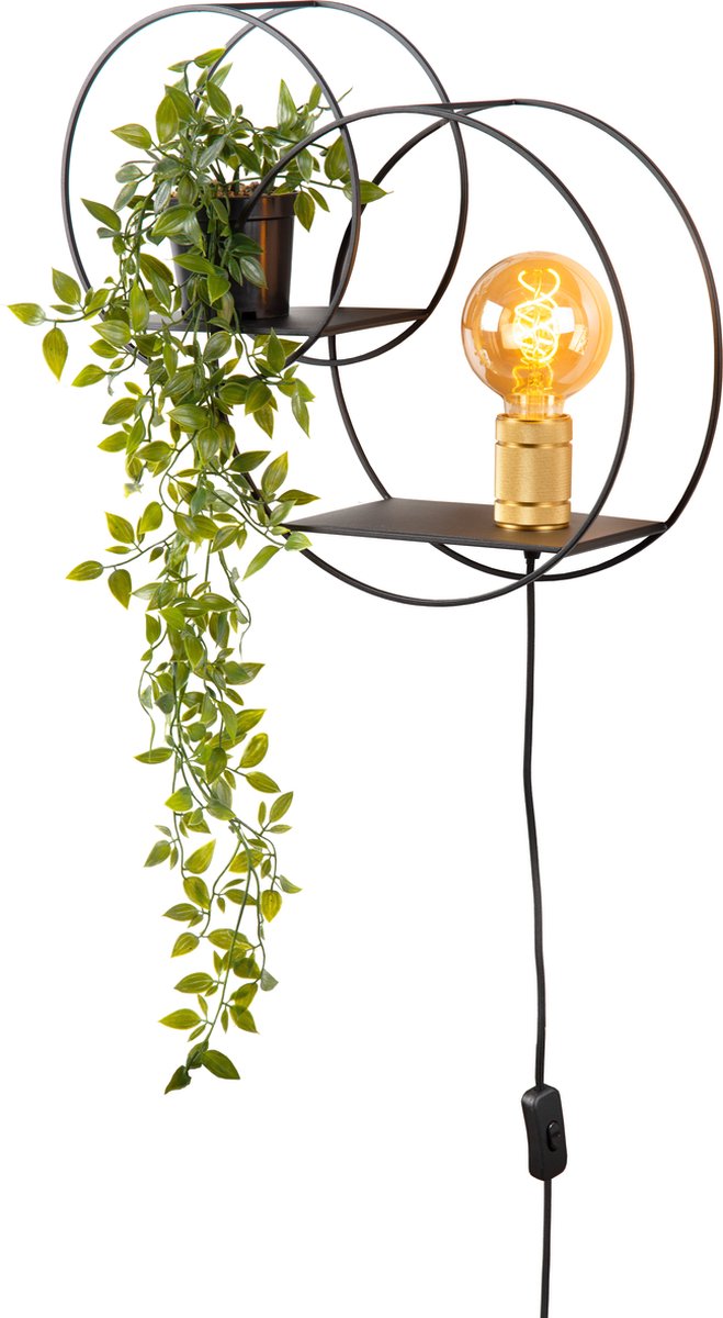 Lucide Circle - Wandleuchte - 1xe27 - schwarz