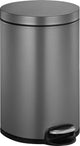 Eko - serene Treteimer 8 Liter - Griff Kunststoff - Platin - Abfalleimer