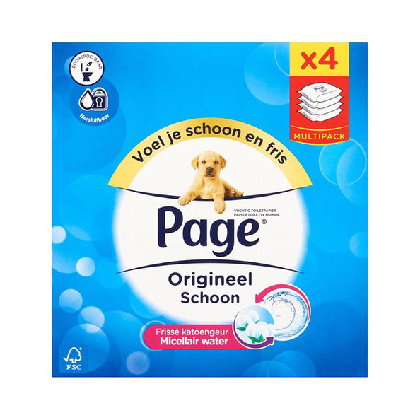 Page feuchtes Toilettenpapier, Nachfüllpackung 42 Blatt (4 Stück)