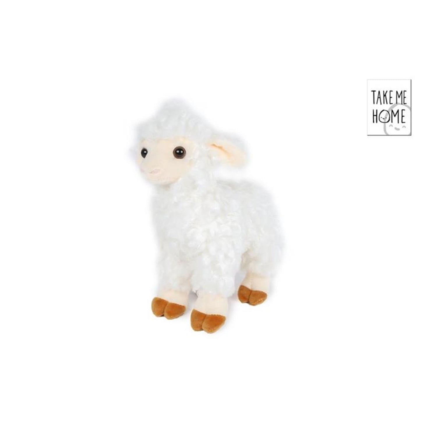 Bring mich nach Hause, Schaf, weiß, Plüsch, stehend, L 25 cm