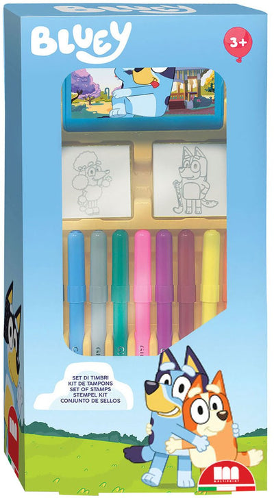 Multiprint Bluey Stamp Set mit Filztip -Stiften