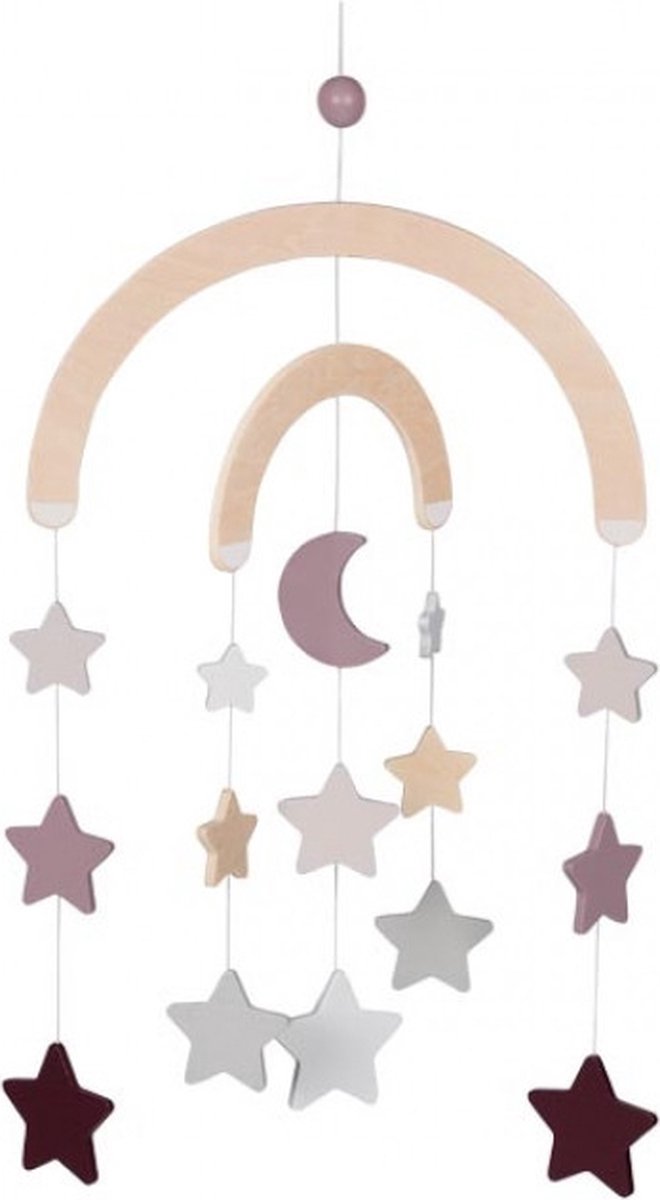 Goki Holzbaby Mobile Starry Sky Pink