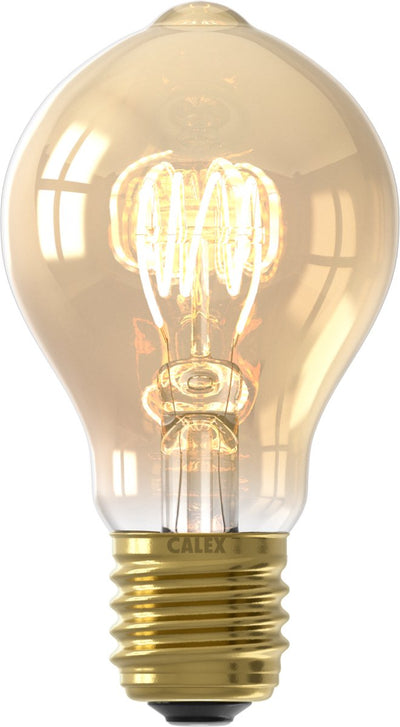 Calex-Filament-LED-Lampe – E27 – Vintage-Lichtquelle – A60 – Gold – 3,8 W – dimmbar