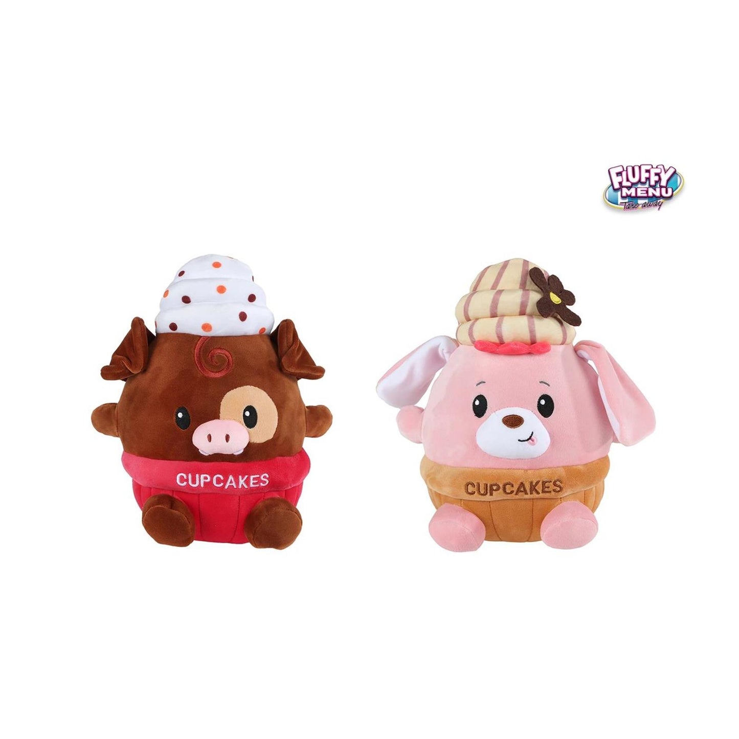 Flauschiges Menü Cupcake Bär 2fach 27cm