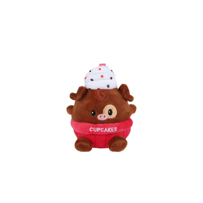 Flauschiges Menü Cupcake Bär 2fach 14cm
