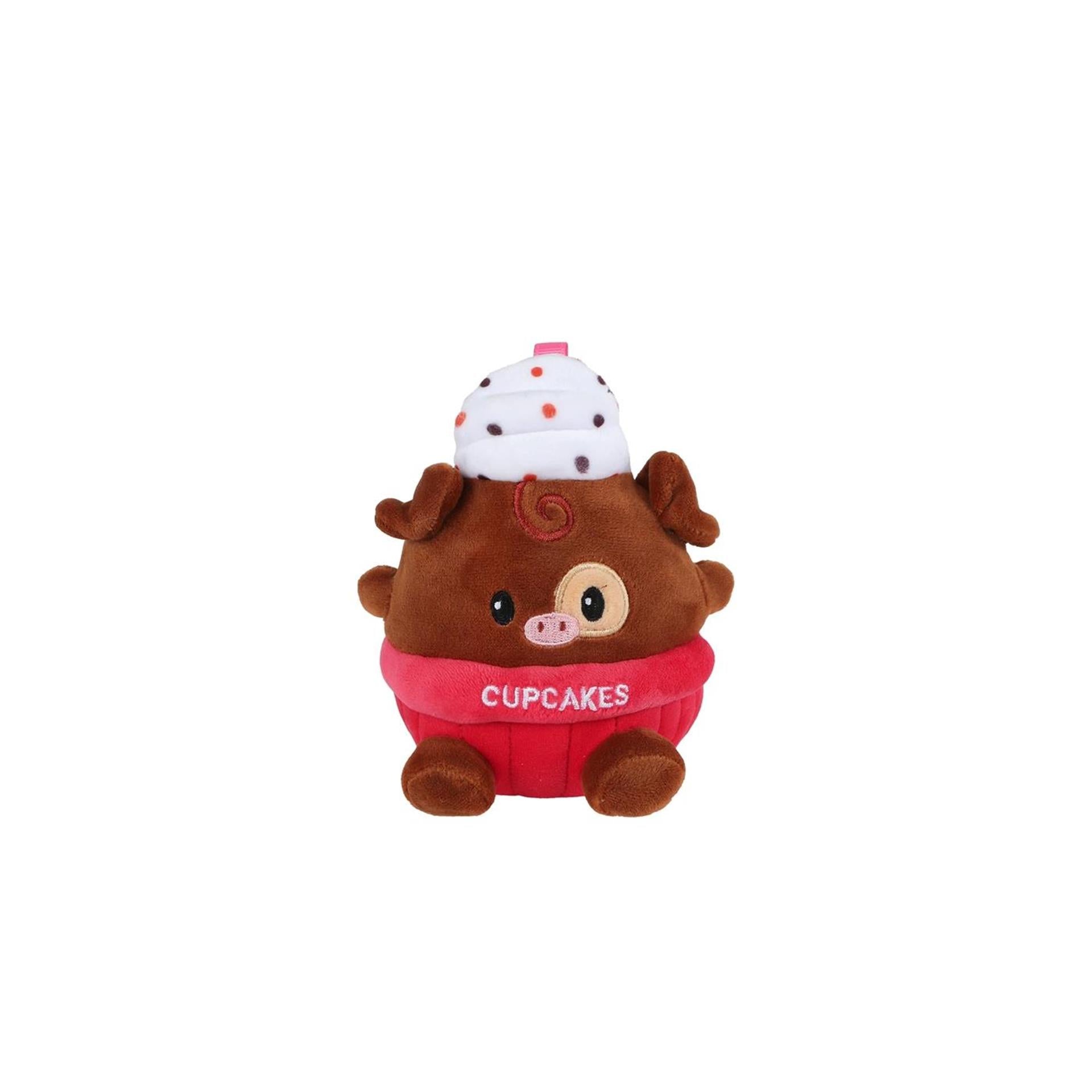 Flauschiges Menü Cupcake Bär 2fach 14cm