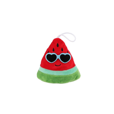 Flauschiges Menü Plüschfrucht mit Sonnenbrille – 6cm