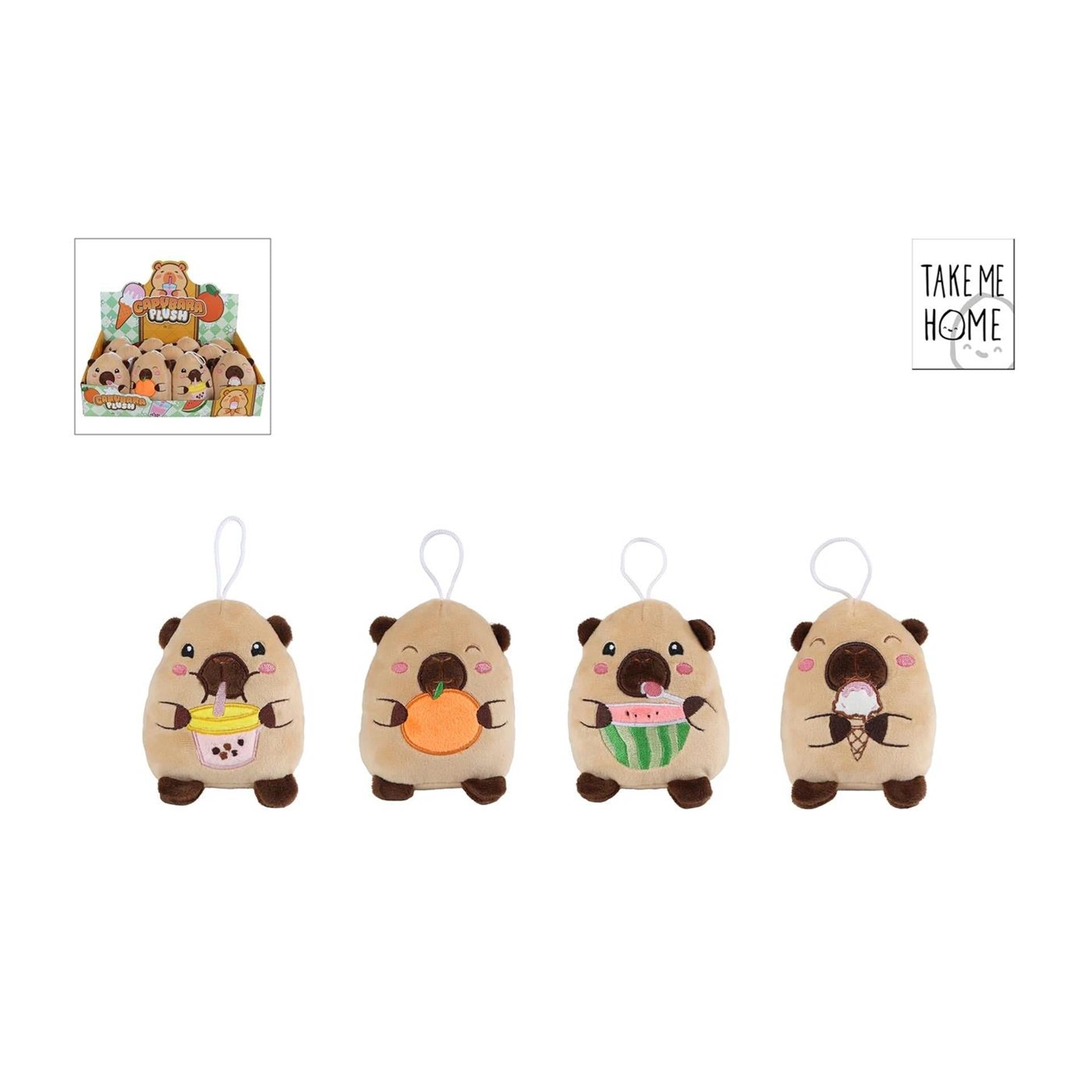 Plüsch-Capybara-Kuscheltier „Nimm mich mit nach Hause“ – 14 cm