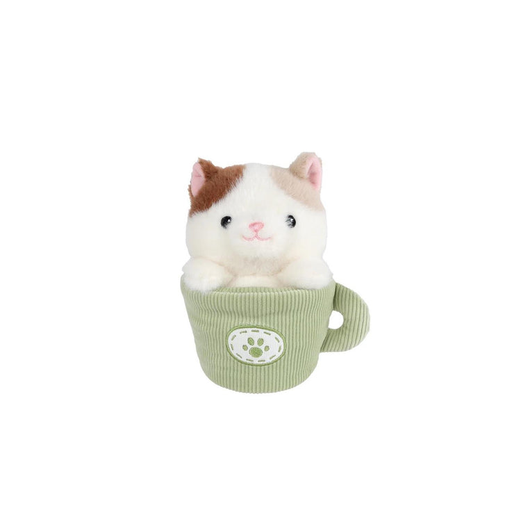 Nimm mich mit nach Hause, Katze im Becher, Plüsch, 18 cm