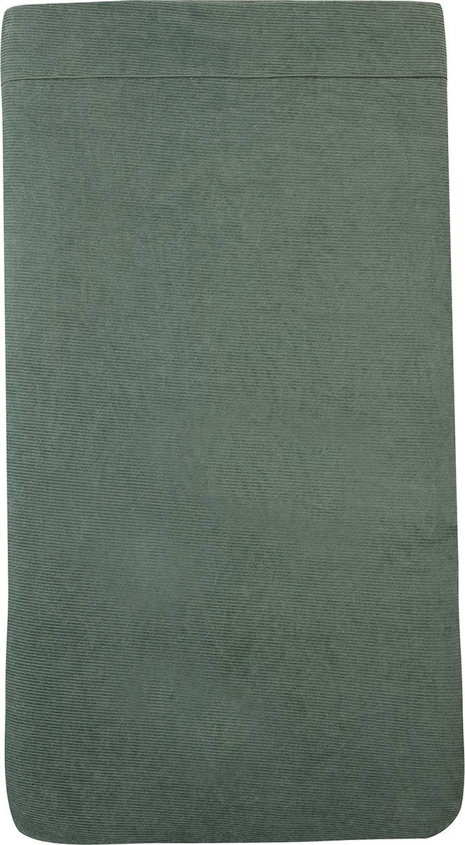 Witlof für Kinderbettdecke Tuck-Inn Waldgrüner Samtripp, 60 x 120 cm