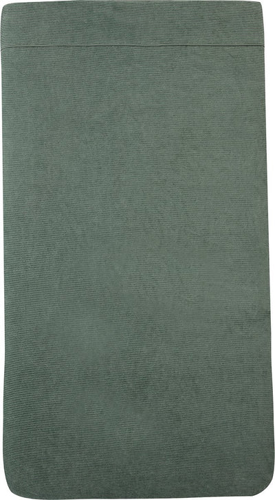 Witlof für Kinderbettdecke Tuck-Inn Waldgrüner Samtripp, 60 x 120 cm