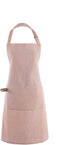 Tiseco – Küchenschürze Myrna – verstellbar am Hals, geräumige Vordertasche, Schlaufe an der Seite – 74 x 85 cm – rosa