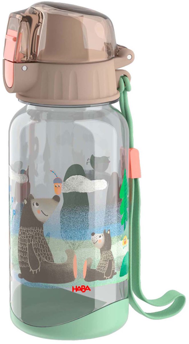 Haba Trinkflasche Wald - Kinderwasserflasche 400ml BPA-frei auslaufsicher.