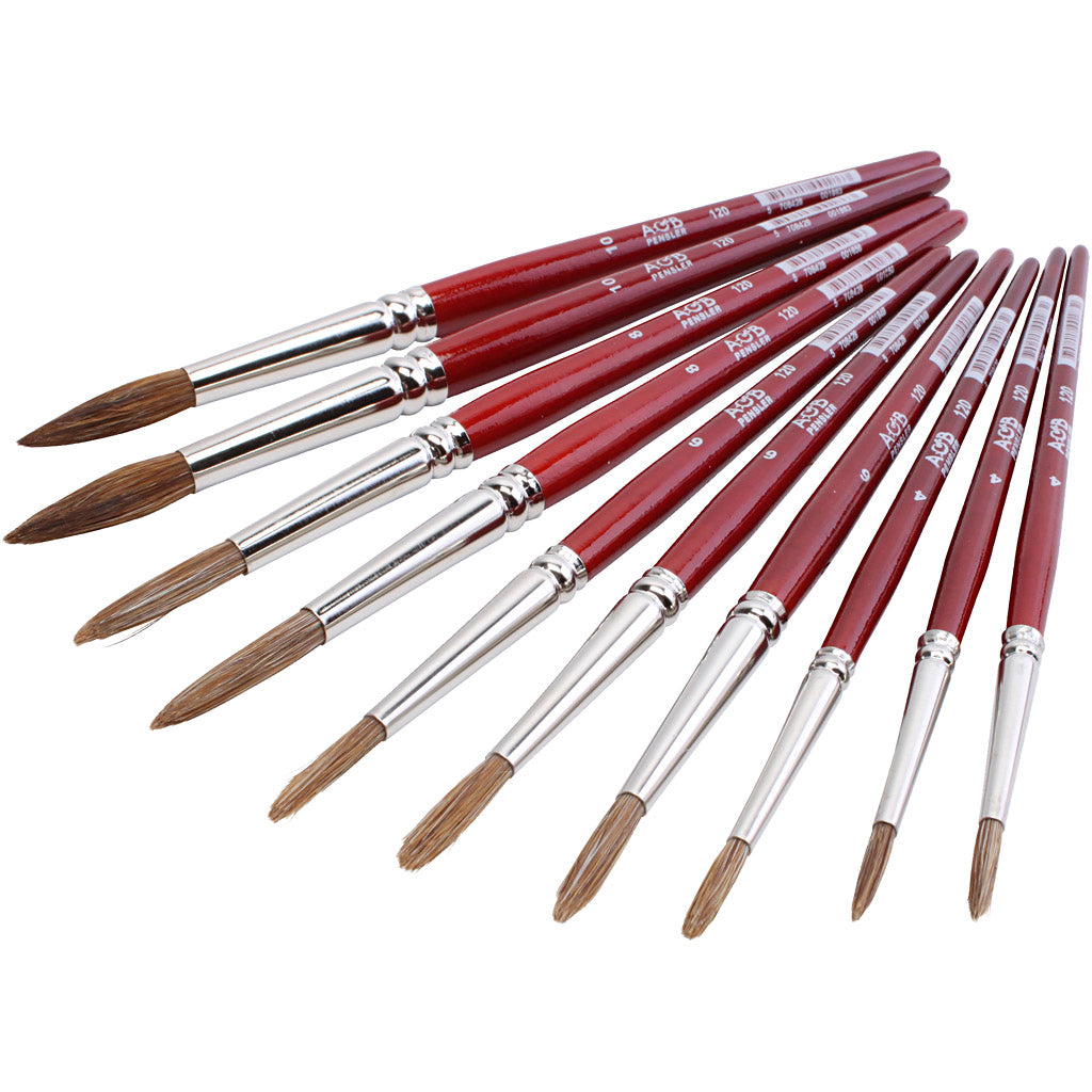 Creativ Company Aquarel Pinsel, 10st.