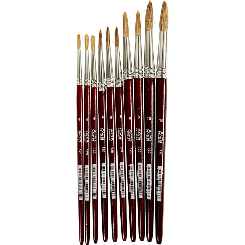 Creativ Company Aquarel Pinsel, 10st.