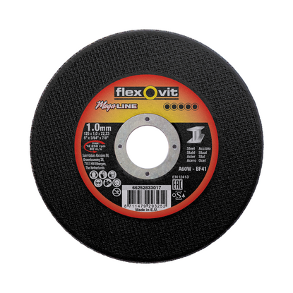 Flexovit dss mega-line 125x1,0x22,23 a60w t41 stahl | 25 Stk
