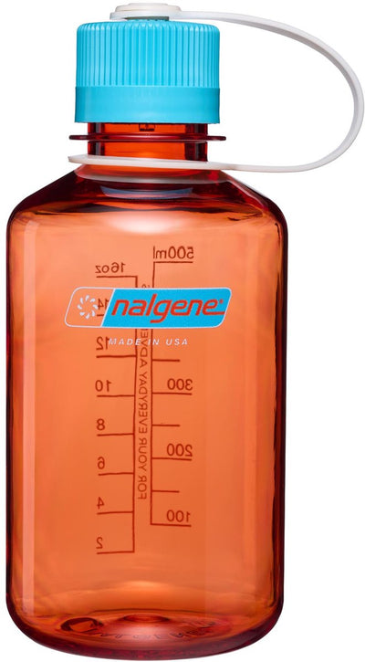 Nalgene – Enghalsflasche – Trinkflasche – Wasserflasche – 500 ml – Flame w Blue Atoll Sustain Neu!