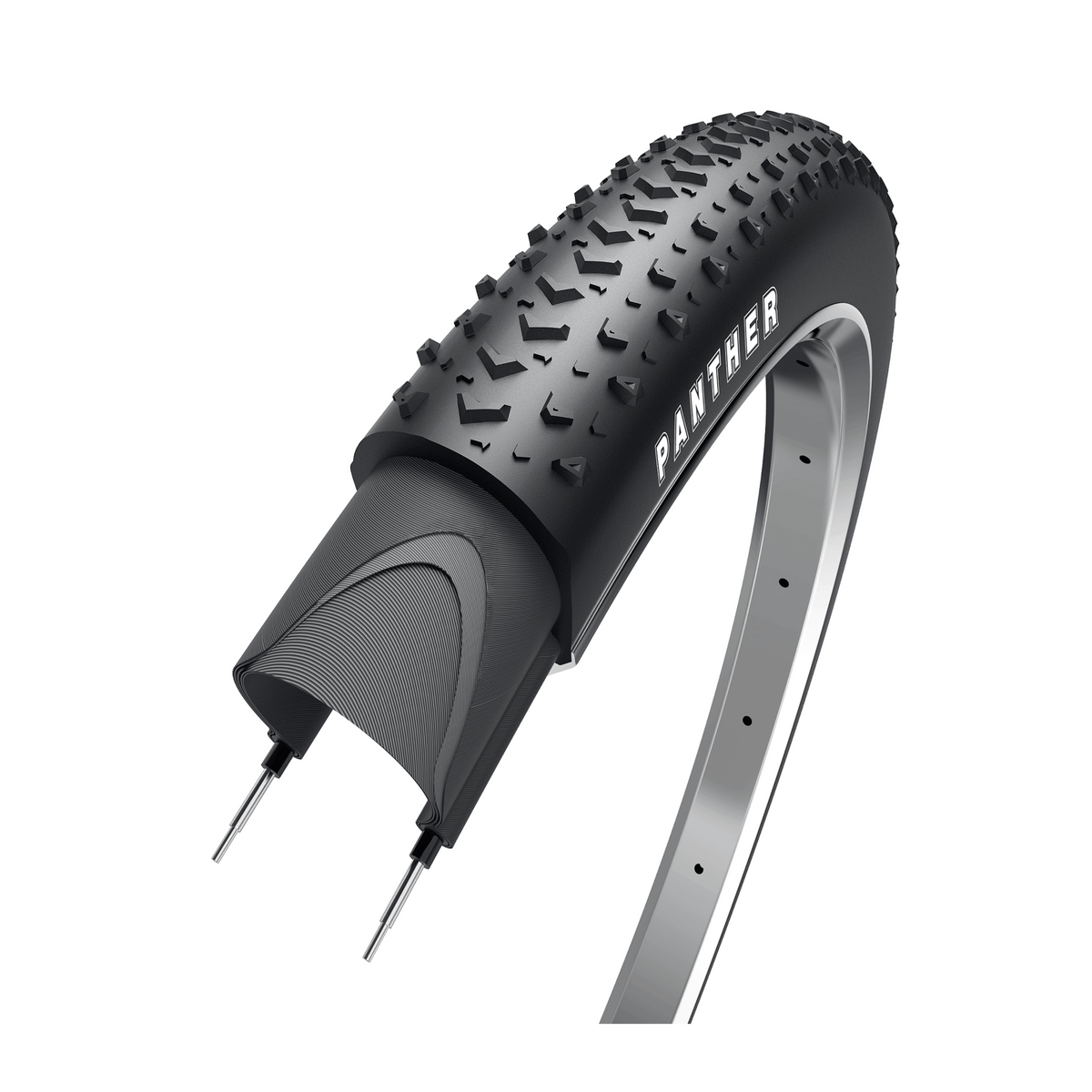 Obor Panther, Schwarz ohne Reflexion, 26x1.95, Etro 47-559 Single Skin TPI 60