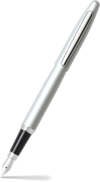 Sheaffer Füllfederhalter – VFM – Schwarz und Silber mit Chrom – Feder M – SF-E0940053