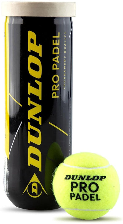 Dunlop – Pro Padel 3Pet – Unisex-Padelbälle – Gelb