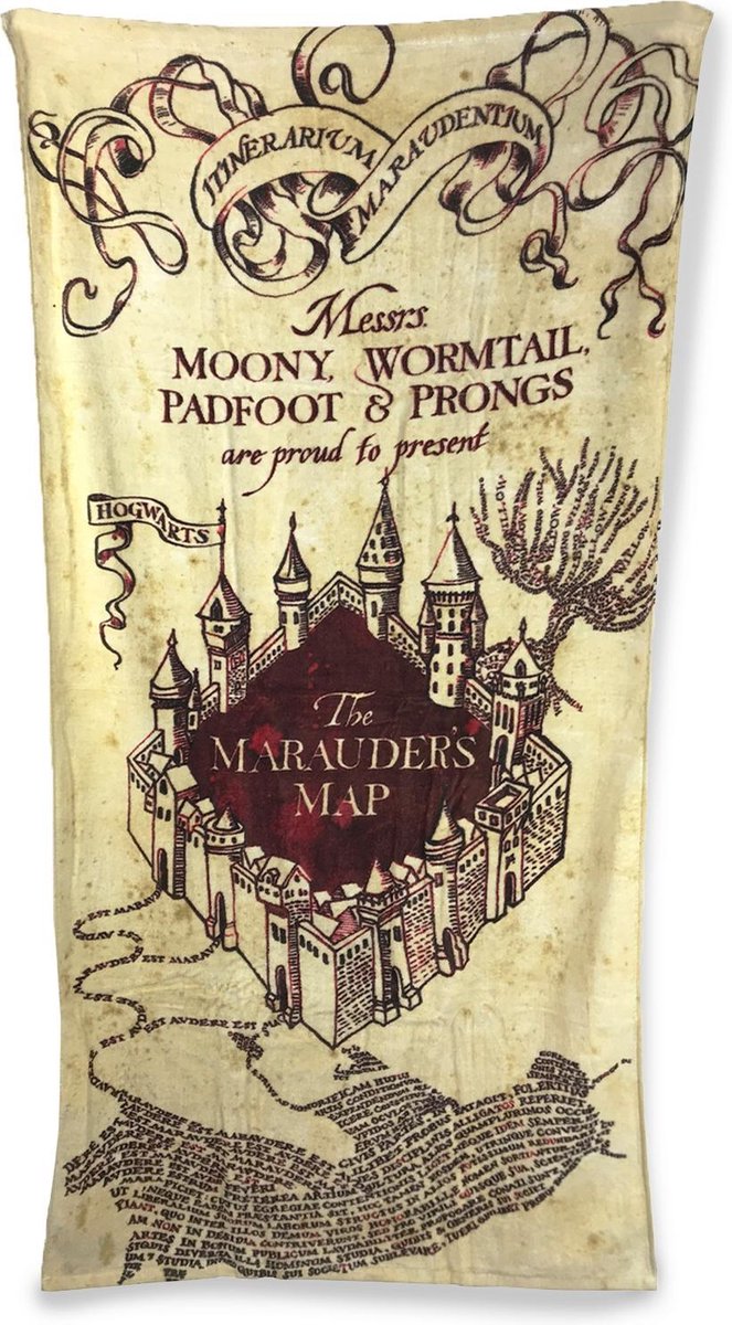 Karte der Harry-Potter-Handtuchmarauder