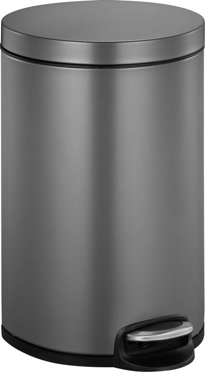 Eko - serene Treteimer 12 Liter - Kunststoffgriff - Platin - Abfalleimer