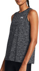 Under Armour Tech Tank Twist Damen-Sportoberteil – Schwarz
