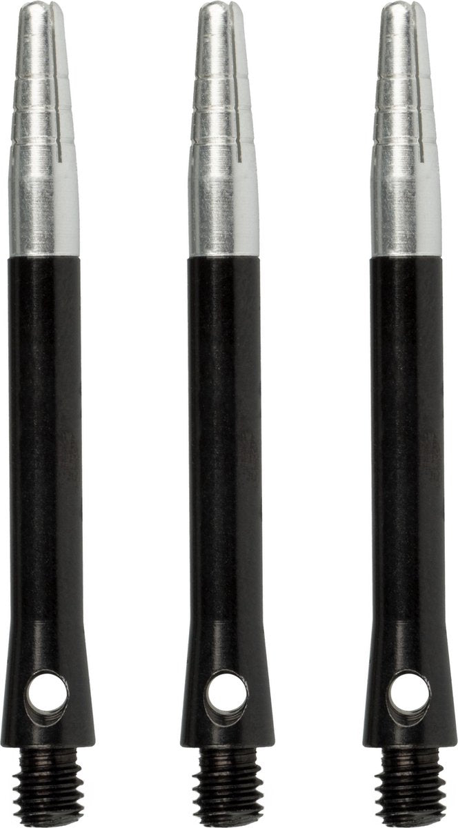 Faver Aluminium-Dartschäfte – drehbares Oberteil – 3 Stück – Länge 5,5 cm