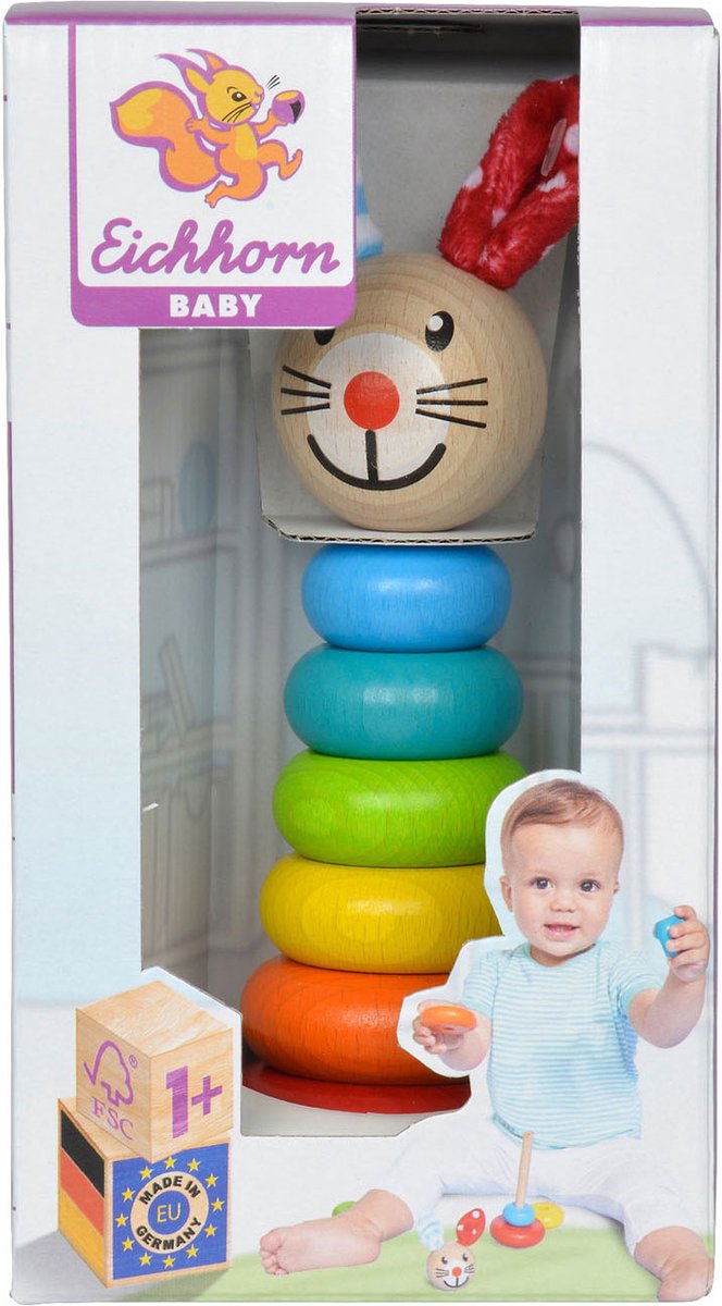 Eichhorn Baby Stapel Game Animal, 7dlg.