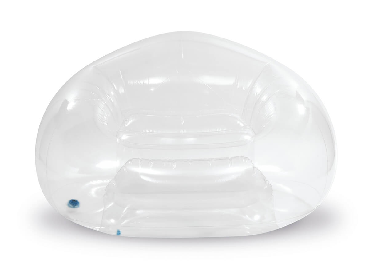 Beanless Bag Uinblaasstoel - transparent