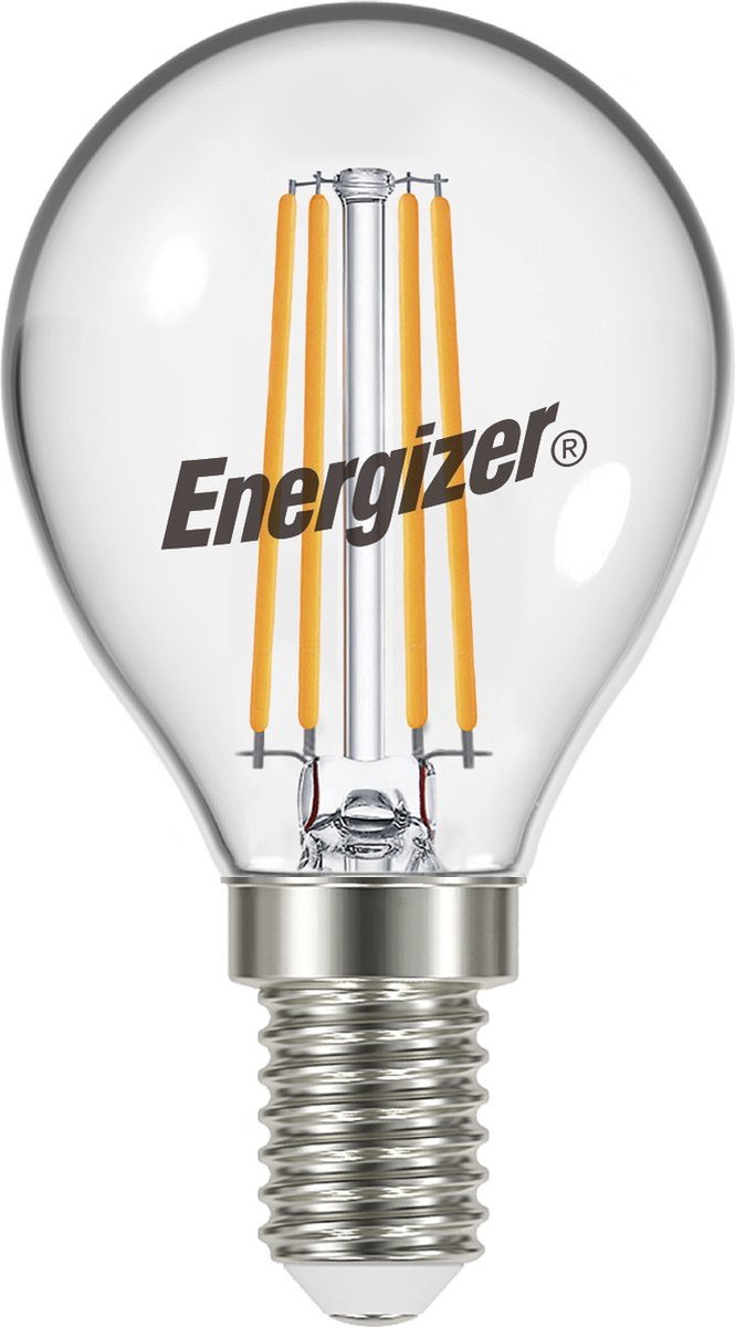 Energizer energieeffiziente Filament-LED-Kugellampe – E14 – 5 Watt – warmweißes Licht – dimmbar – 1 Stück
