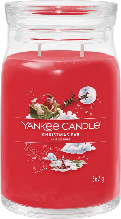 Yankee Candle – Heiligabend-Duftkerze im großen Glas – 90 Brennstunden – zwei Dochte