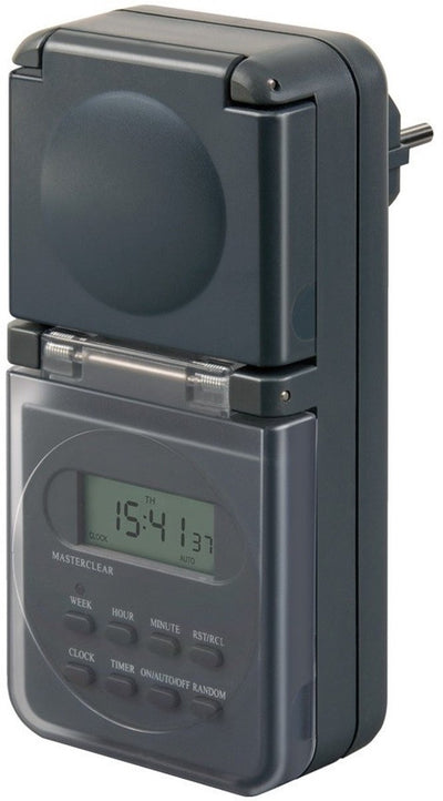 Digitale Wochenzeitschaltuhr IP44 von Brennerstuhl in bunter Displaybox. - 1506706