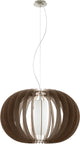 Eglo Stellato 3 - Hängelampe - 1 Licht - ø700mm. - Nickel matt - braun, weiß