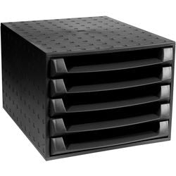 Kommode Exacompta Multiform Forever 5 Schubladen schwarz