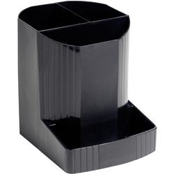Bleistiftbox Exacompta 3 Fächer schwarz