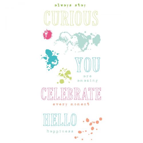 Sizzix • Klarsichtstempel-Set „Hello you sentiments“, 13-tlg