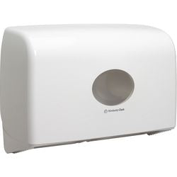Toilettenpapierspender Aquarius Mini Jumbo Kunststoff weiß