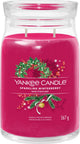 Yankee Candle – funkelnde Winterbeer-Duftkerze im großen Glas – 90 Brennstunden – zwei Dochte