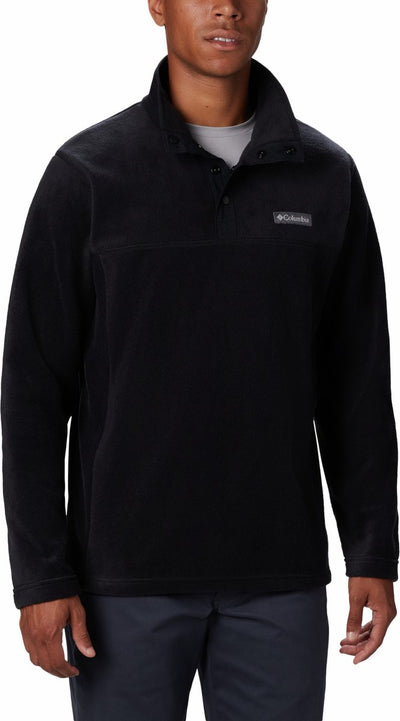 Columbia Steens Mountain™ Half Snap Fleecepullover – Fleecepullover mit halbem Reißverschluss – Outdoor-Pullover Herren – Schwarz – Größe XXL