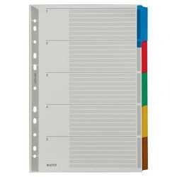 Tabs Leitz Grau A4 160 g m² farbige Tabs