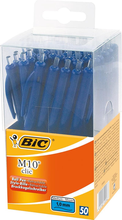 Bic Kugelschreiber M10 Clic Mittelblau