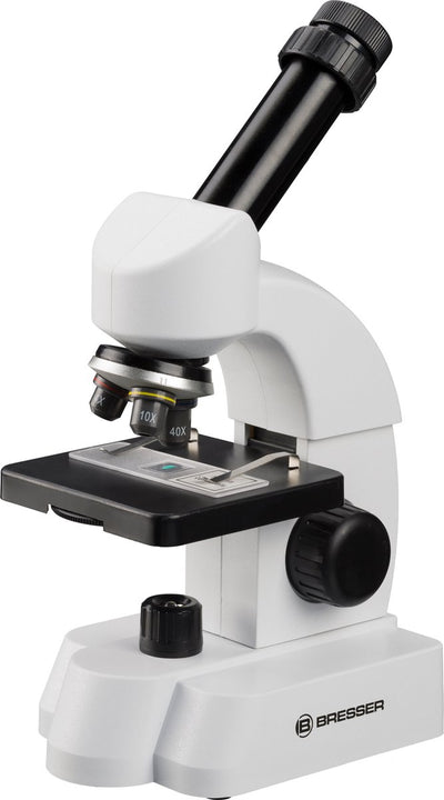 Bresser Junior-Mikroskop - 40-640x - Experimentierset und Smartphone-Adapter - Durchlichtmikroskop