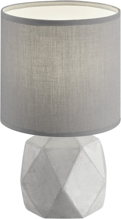 Rl lebe dein Licht Reality Pike - Tischleuchte - betonfarben - exkl. 1x e14 28w - Schnurschalter