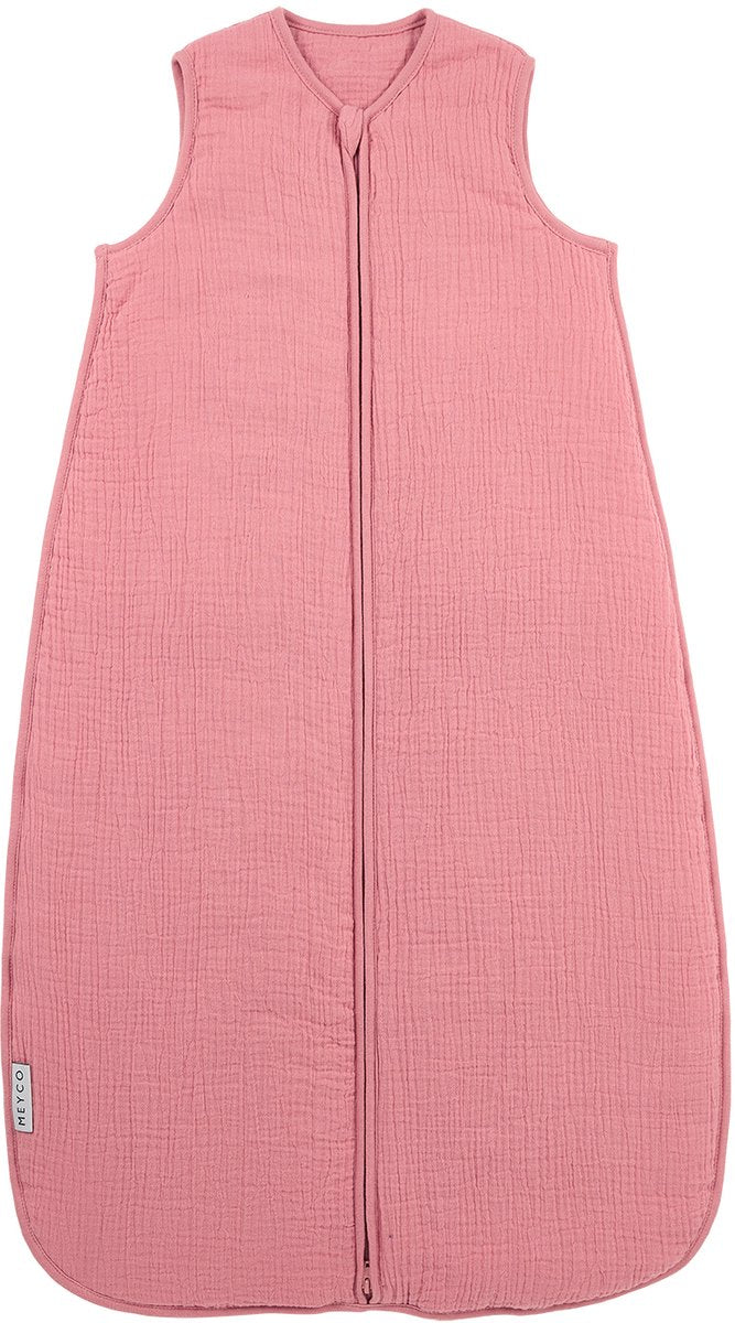 Meyco Baby Uni Babyschlafsack gefüttert – vorgewaschen hydrophil – rosa – 90 cm – 2,0 Tog