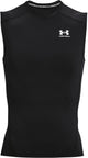 Under Armour UA HG Armour Comp SL-BLK Herren-Sportshirt – Schwarz – Weiß