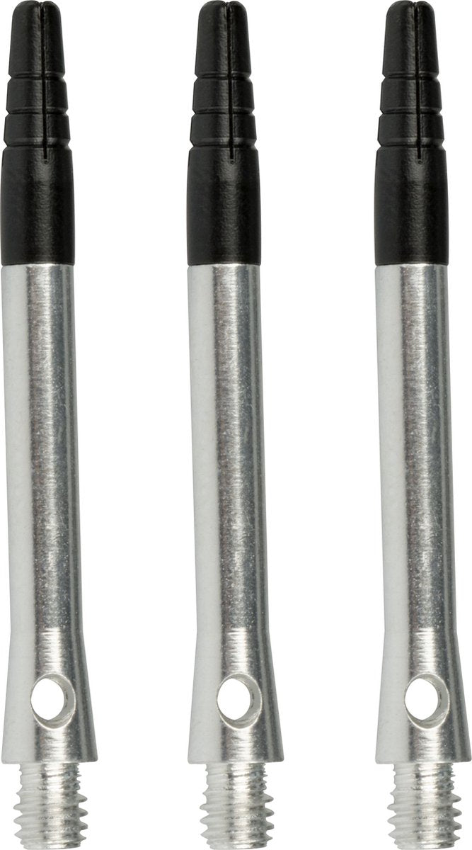 Faver Aluminium-Dartschäfte – drehbares Oberteil – 3 Stück – Länge 5,5 cm